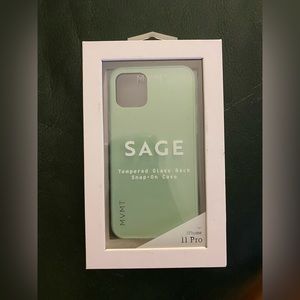 MVMT Sage Tempered Glass Back Snap-on Case for iPhone 11 Pro